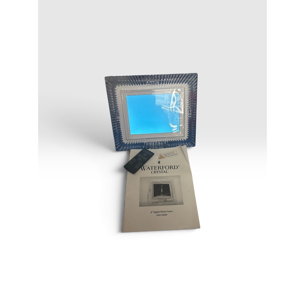 Waterford Crystal Lismore 8in Digital Photo Frame MD8001 with Remote and Manual